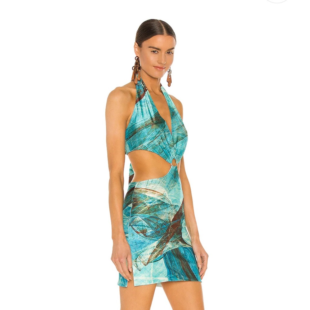 Gaia Mini dress in Ocean Blue